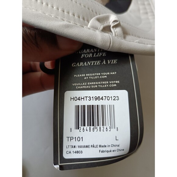 Tilley The Clubhouse Gold Hat Size Large TP101 Light Tan Vented Made in Canada - Picture 8 of 10